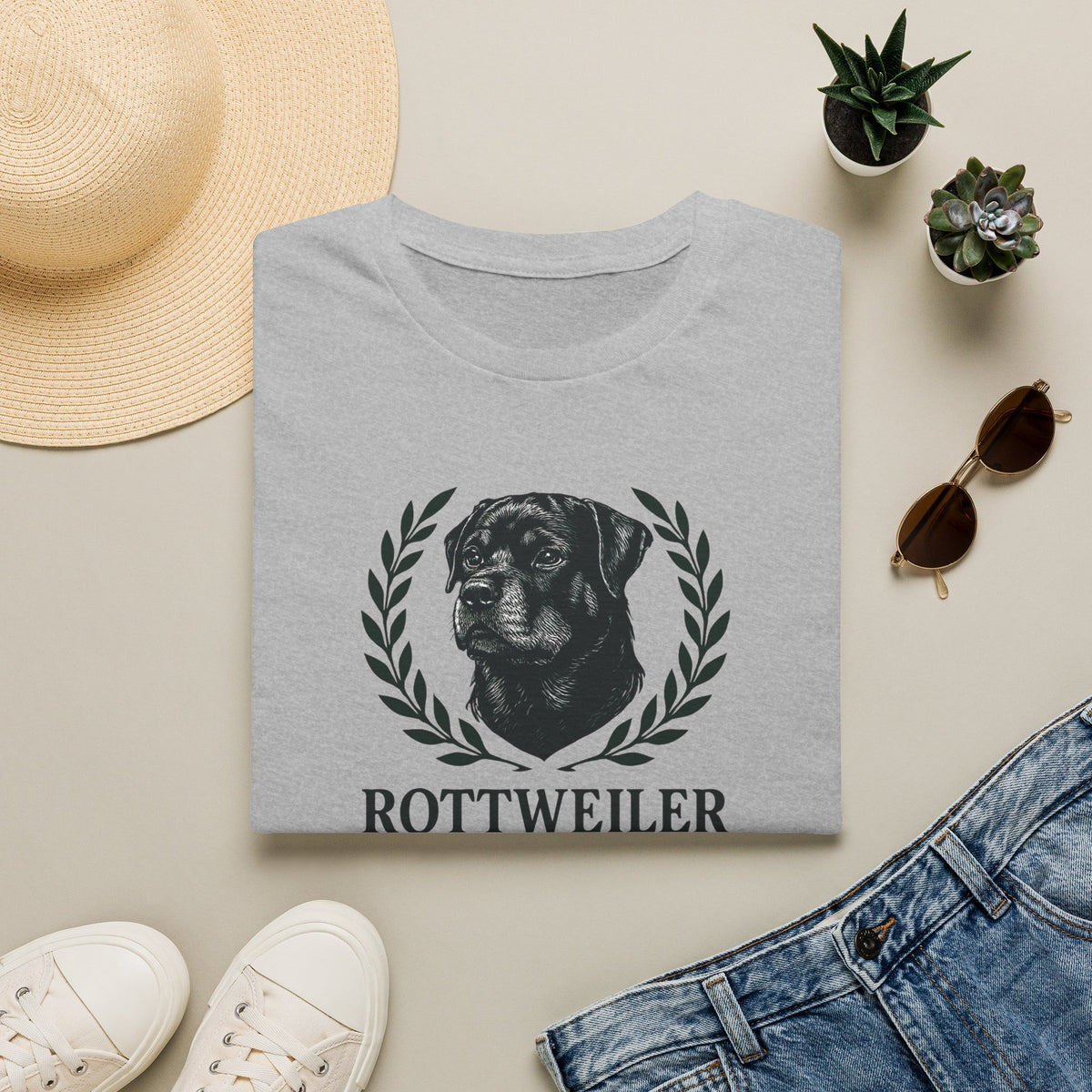 Rottweiler Dad Logo T-Shirt