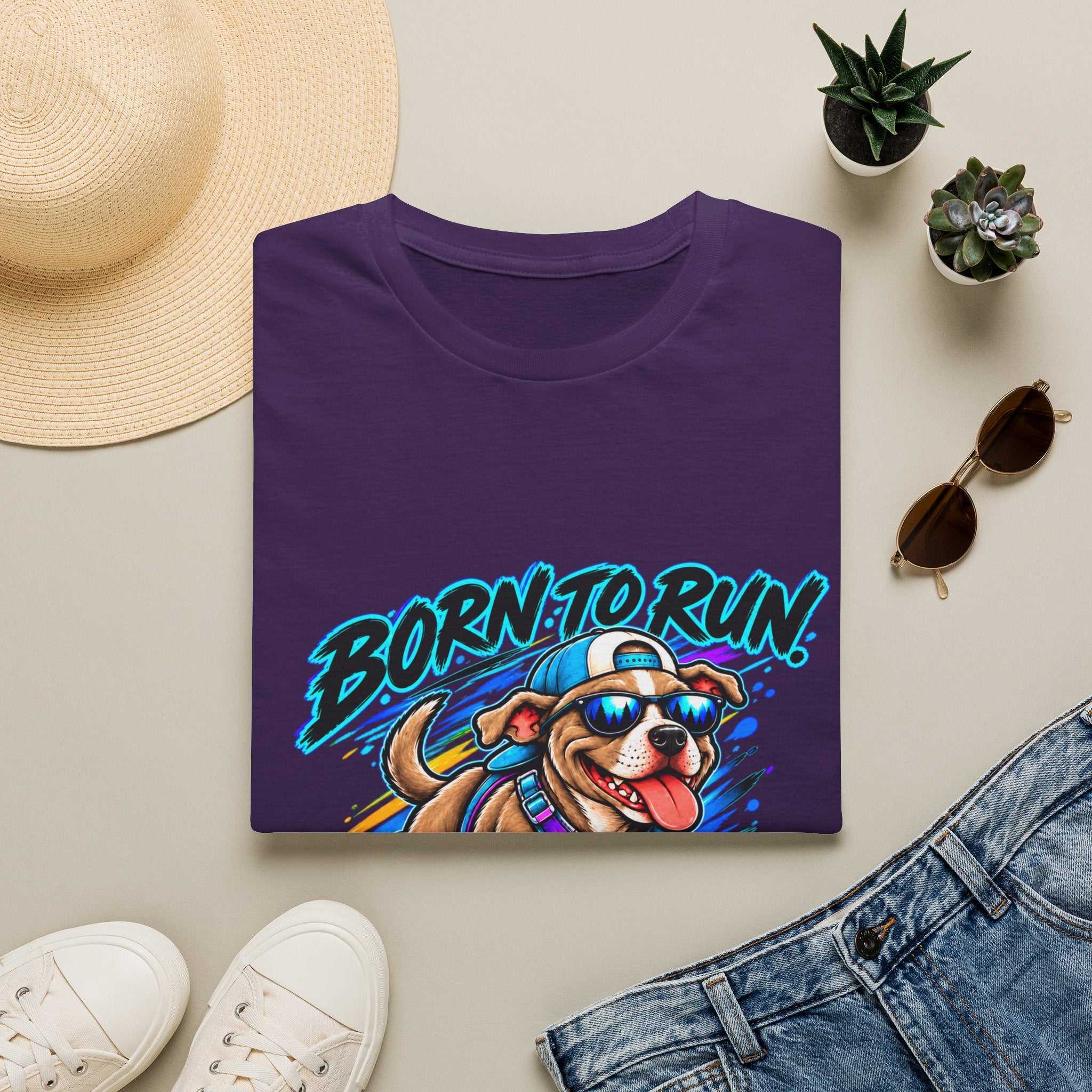 Born to Run Dog T-Shirt — Funny 'Distracted by Everything' Puppy Tee