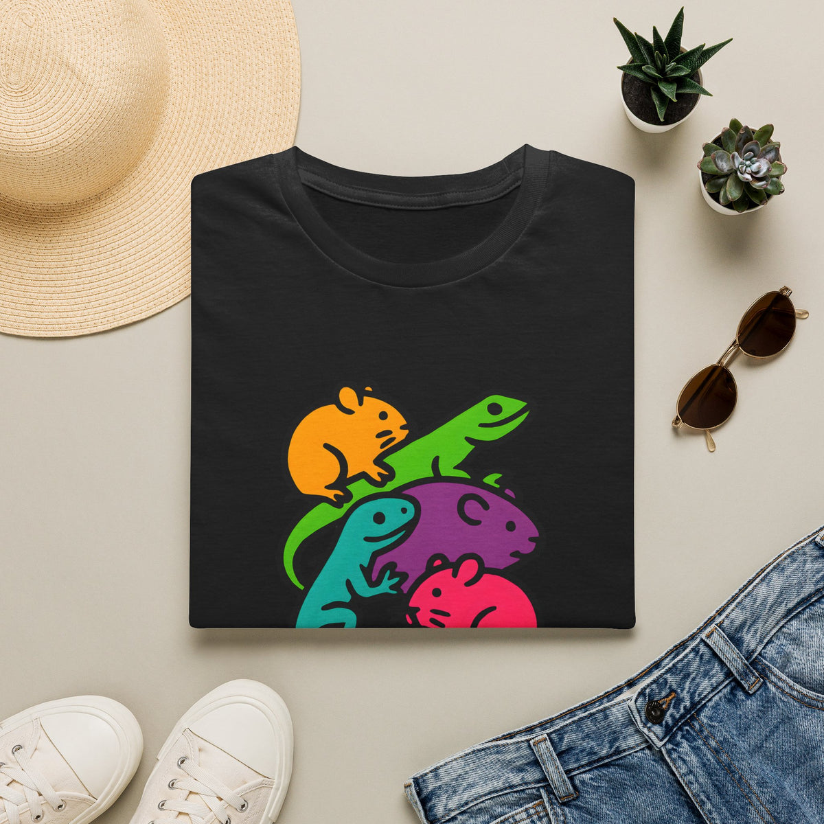 Colorful animal silhouettes T-Shirt