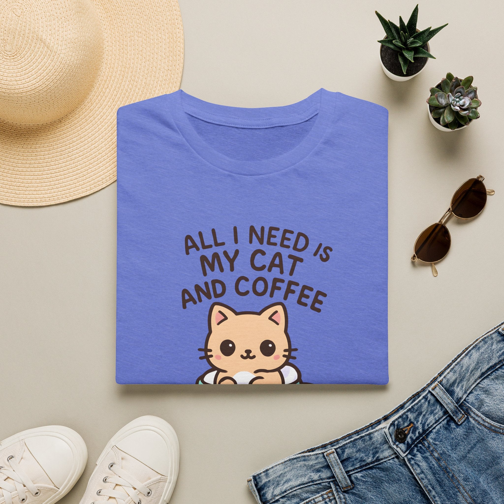 Cat in Coffee Cup T-Shirt