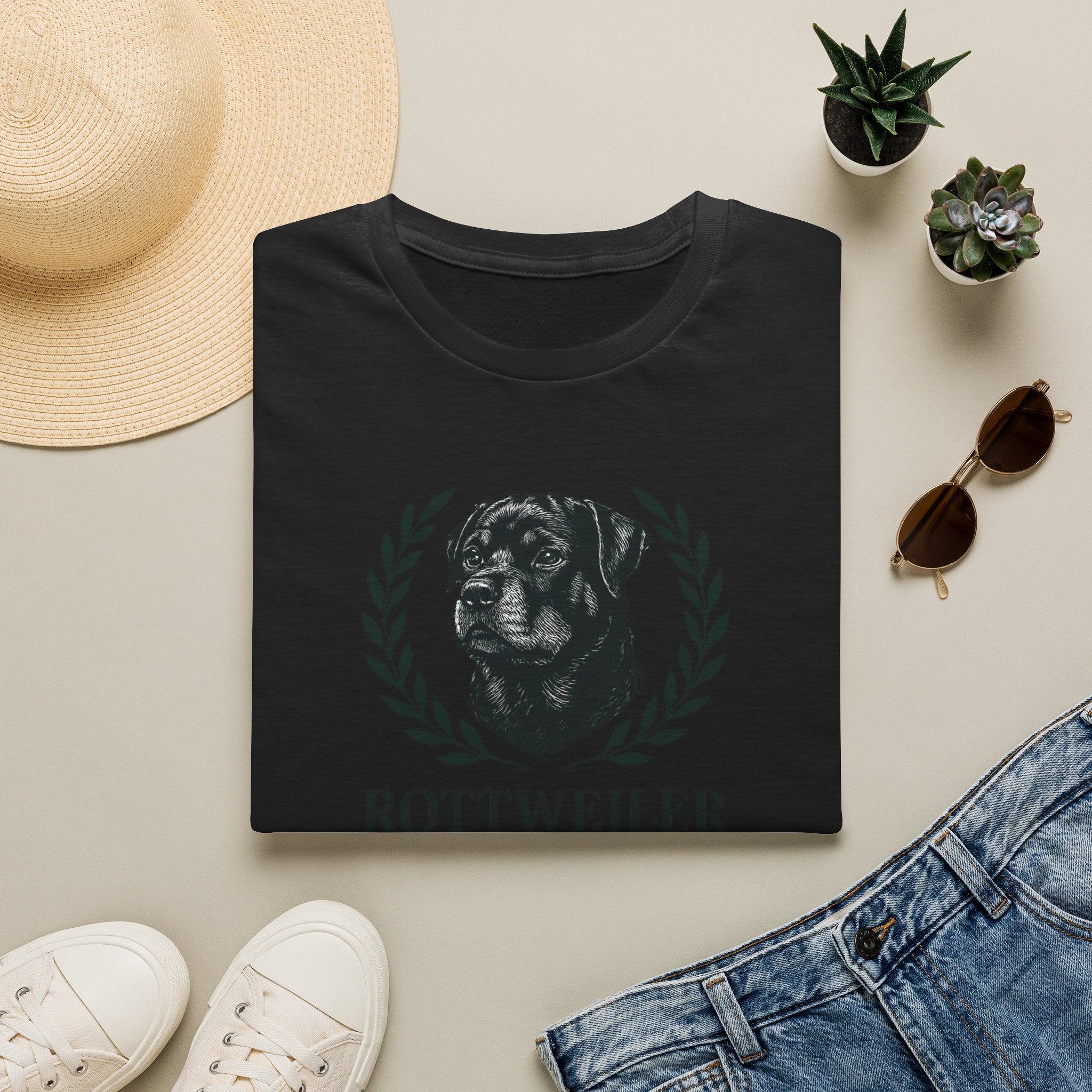 Rottweiler Dad Logo T-Shirt