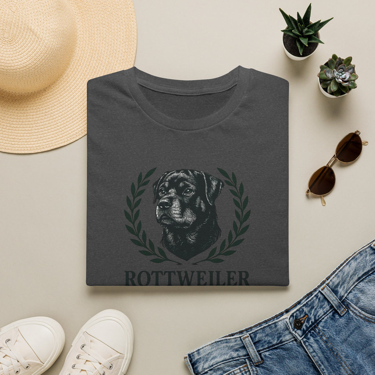 Rottweiler Dad Logo T-Shirt