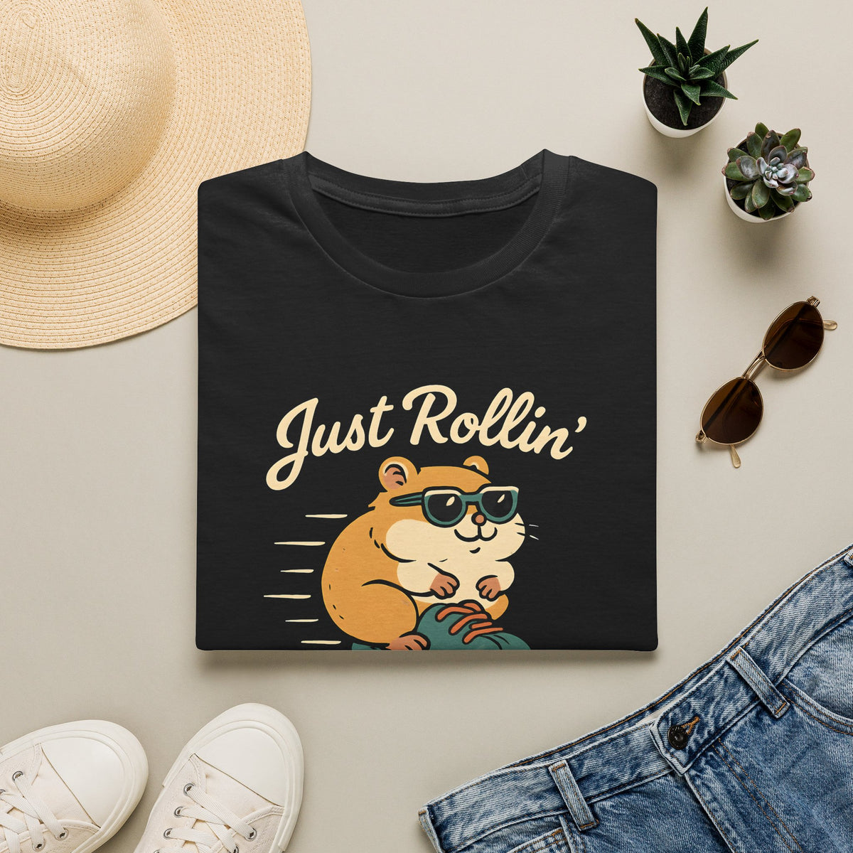 Just Rollin' Hamster T-Shirt