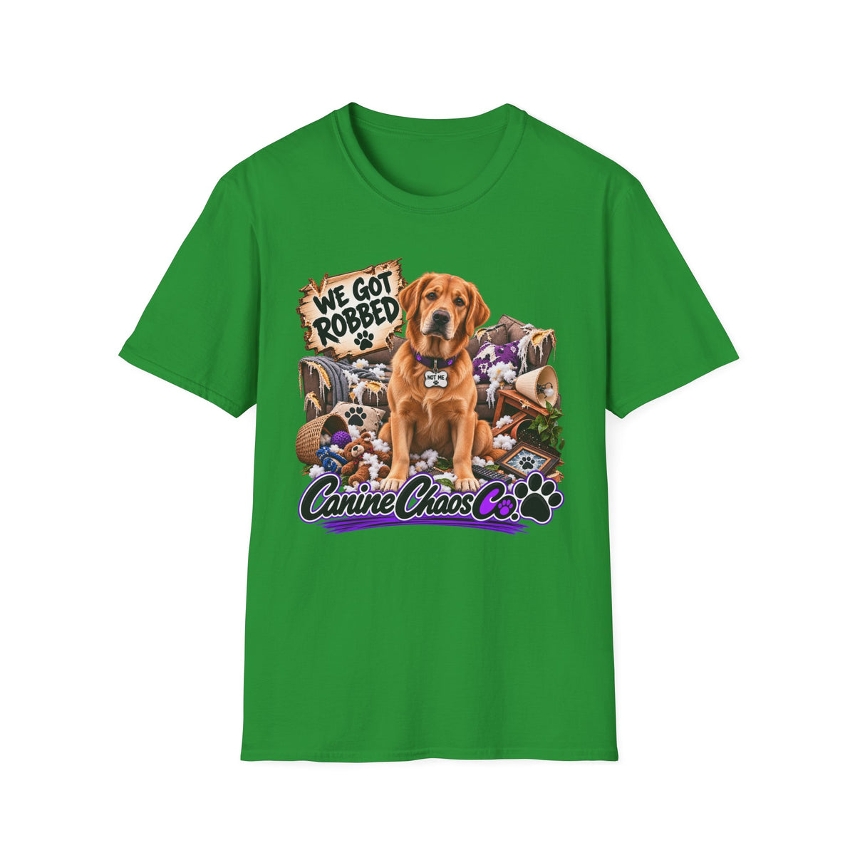 Canine Chaos Co. "We Got Robbed" Dog T-Shirt