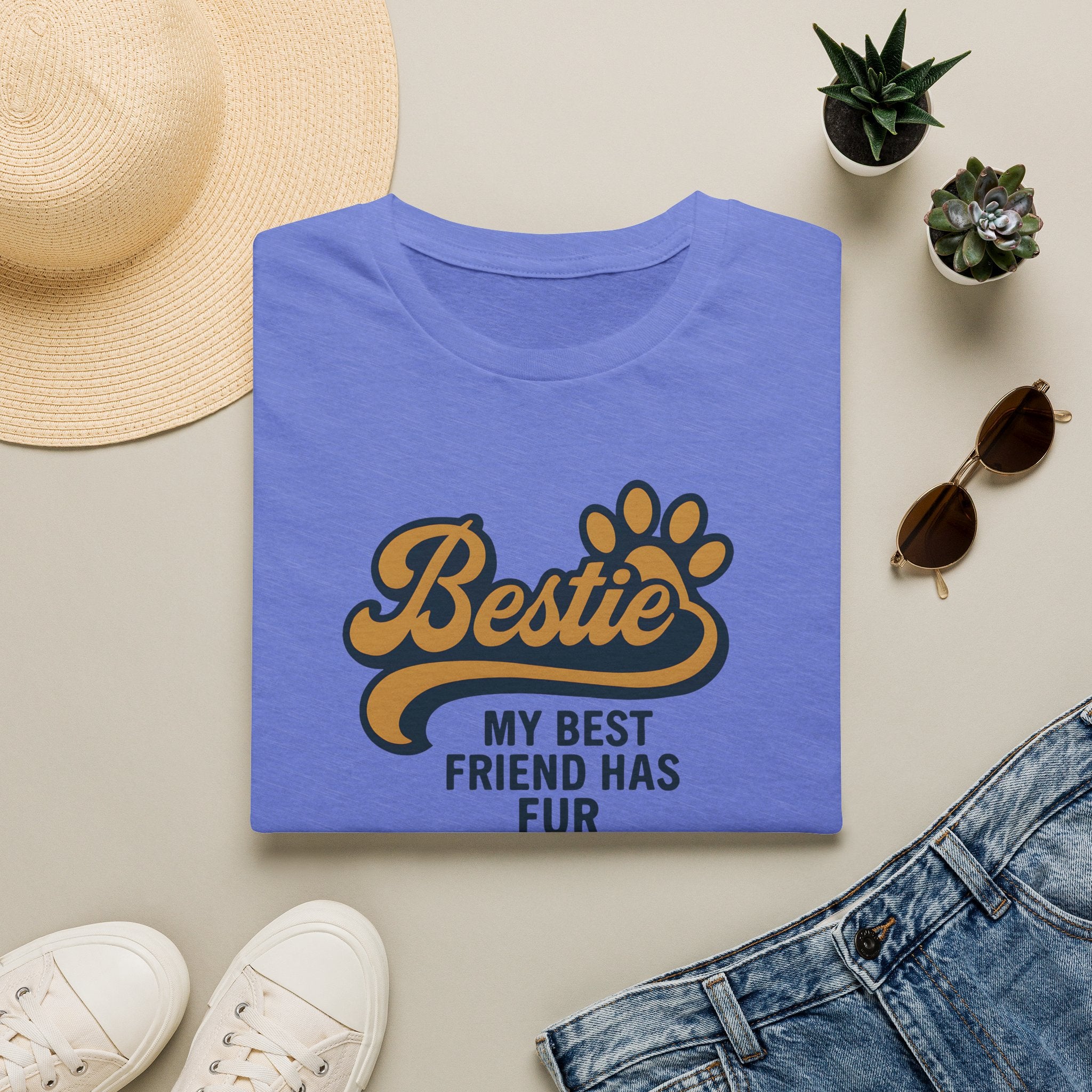 Bestie Fur Friend T-Shirt
