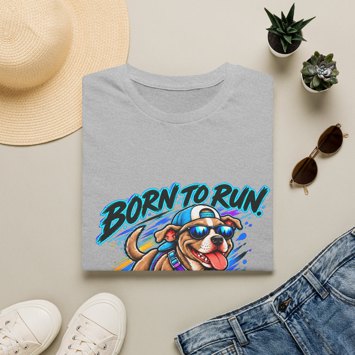 Born to Run Dog T-Shirt — Funny 'Distracted by Everything' Puppy Tee