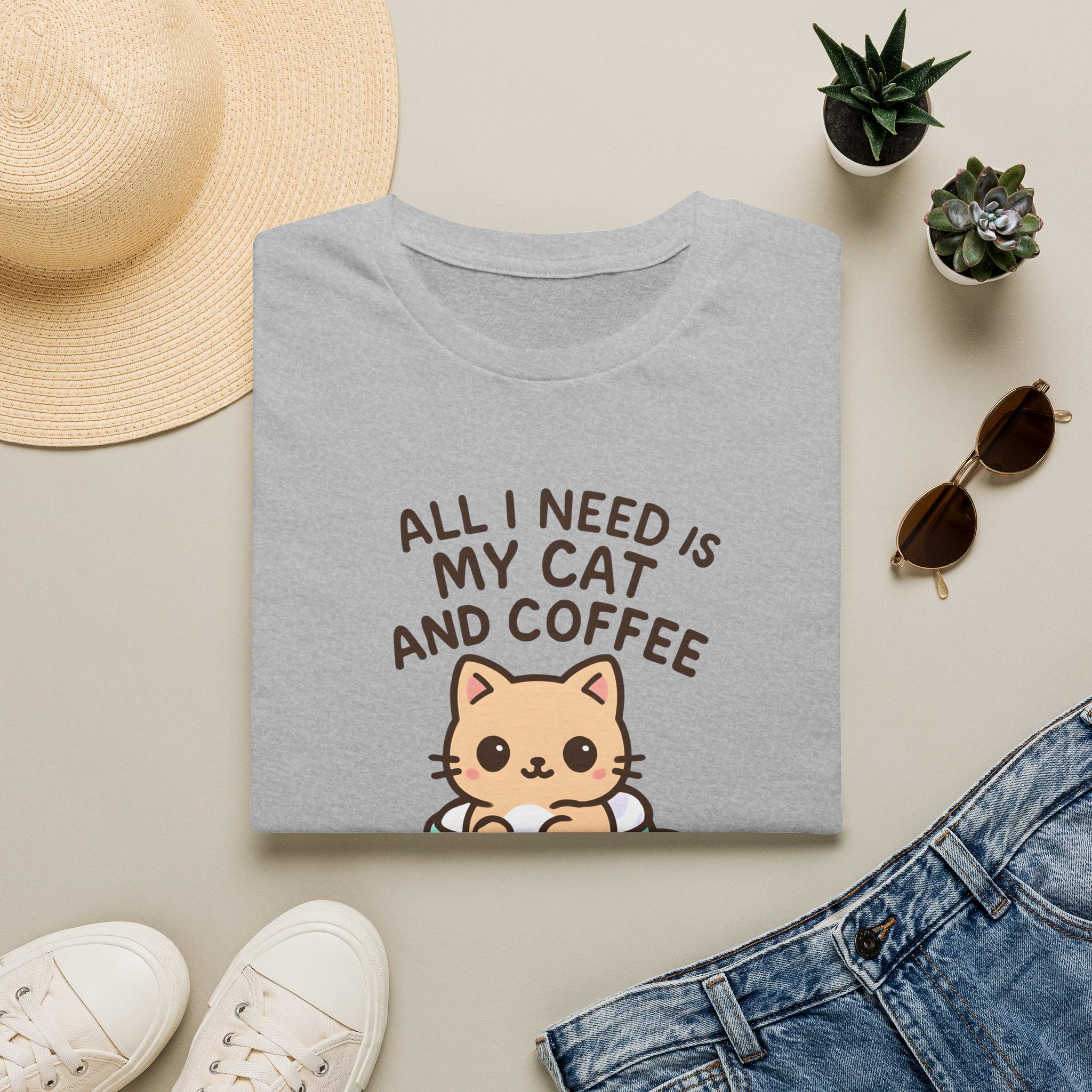 Cat in Coffee Cup T-Shirt