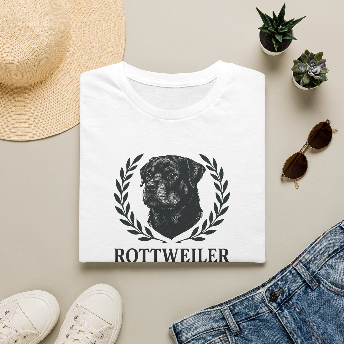 Rottweiler Dad Logo T-Shirt