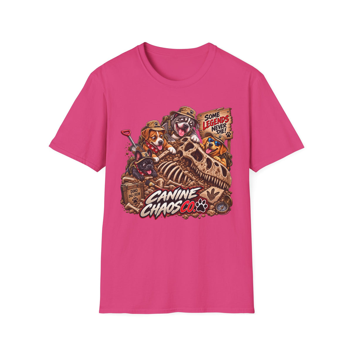 Canine Chaos Off-Road T-Shirt — "Some Legends Are Born" Cute Adventure Dog Graphic Tee