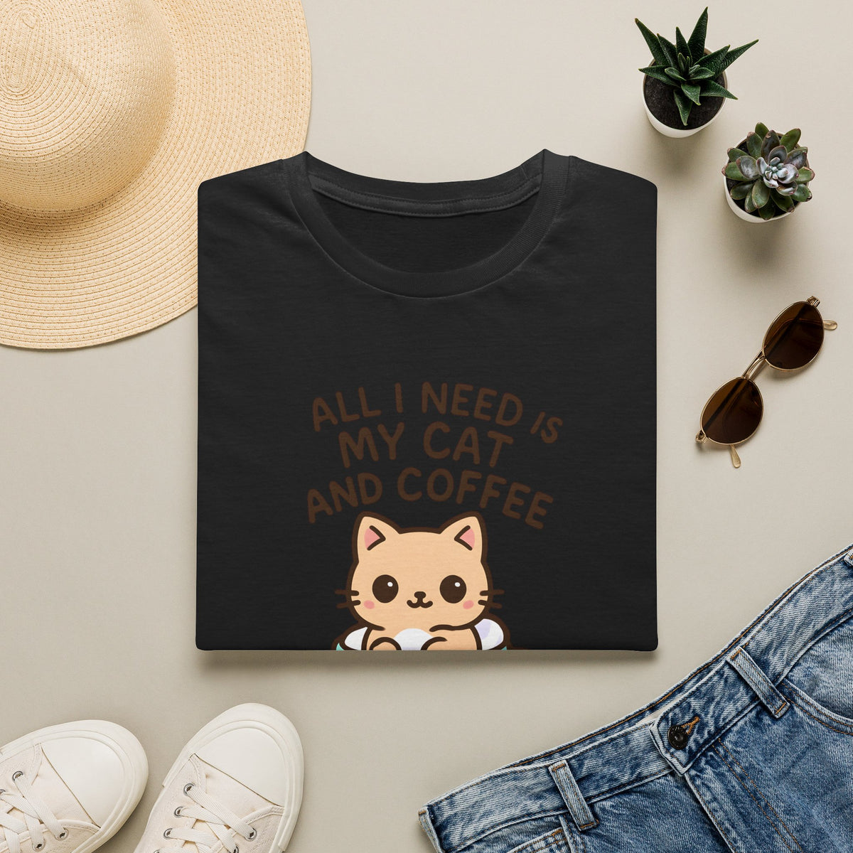 Cat in Coffee Cup T-Shirt