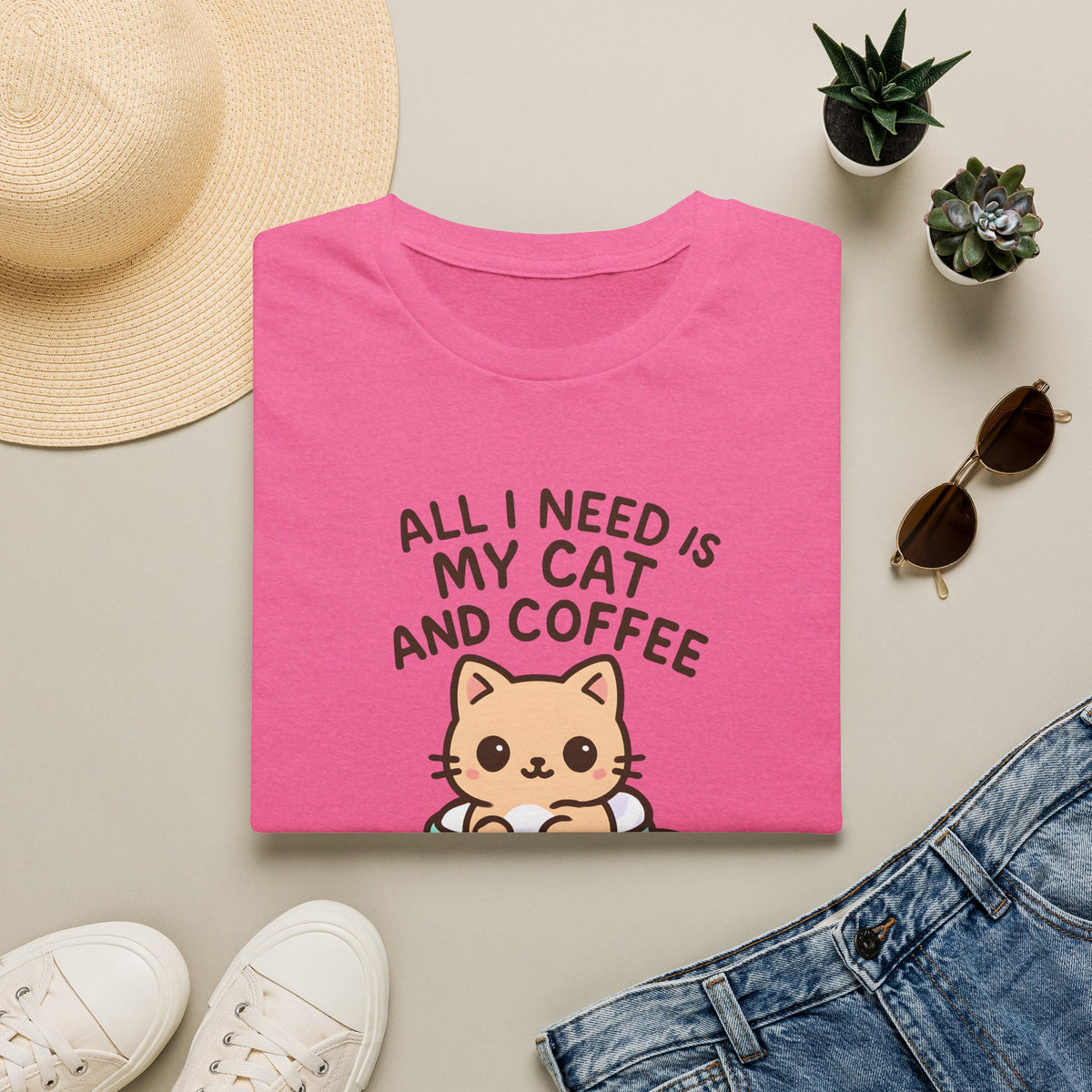 Cat in Coffee Cup T-Shirt