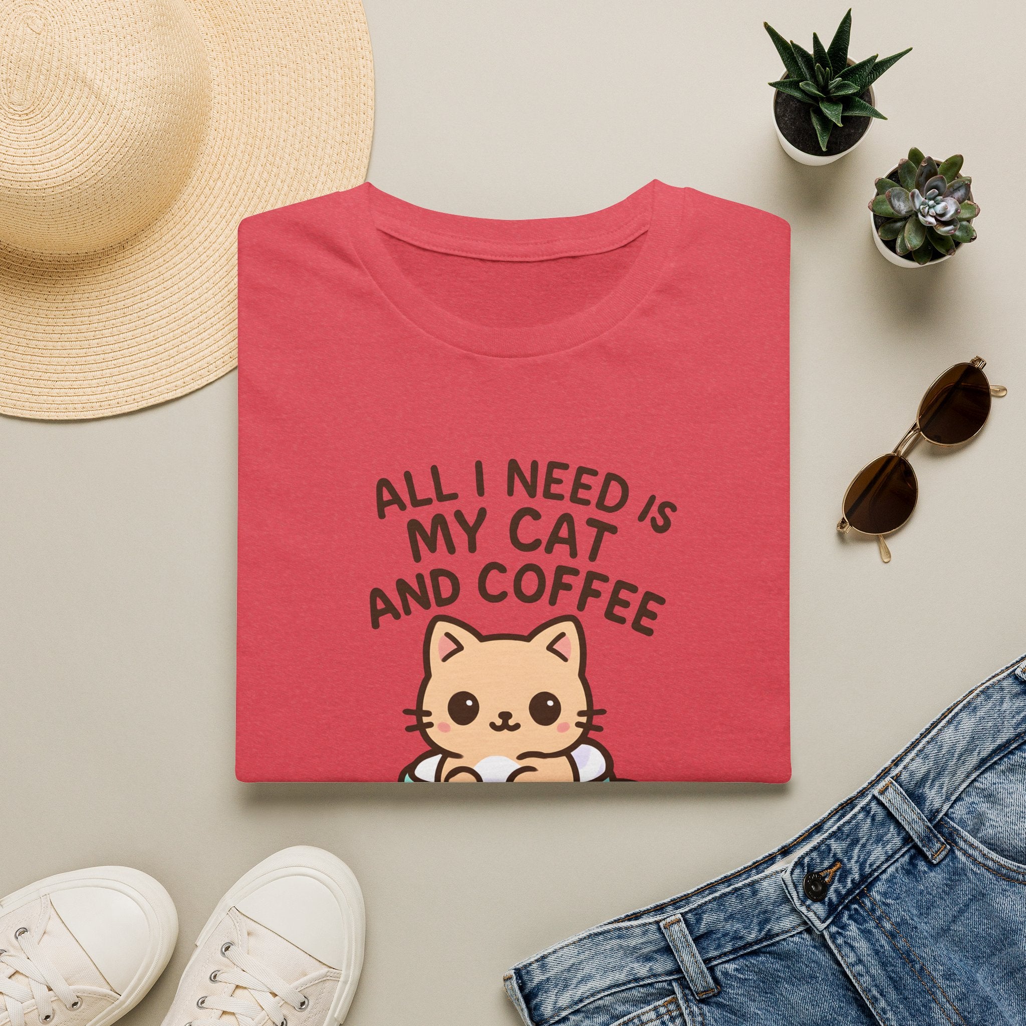 Cat in Coffee Cup T-Shirt