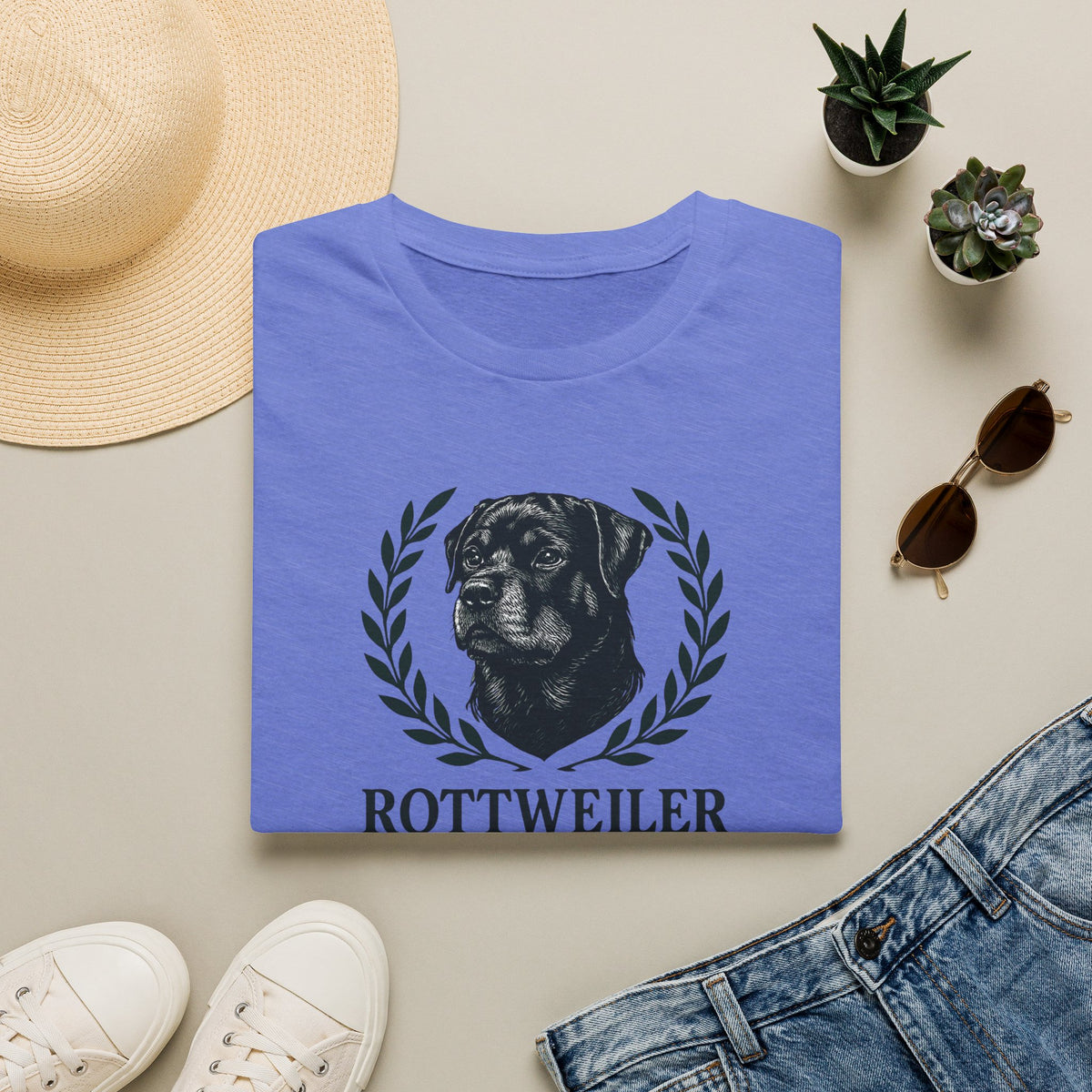 Rottweiler Dad Logo T-Shirt