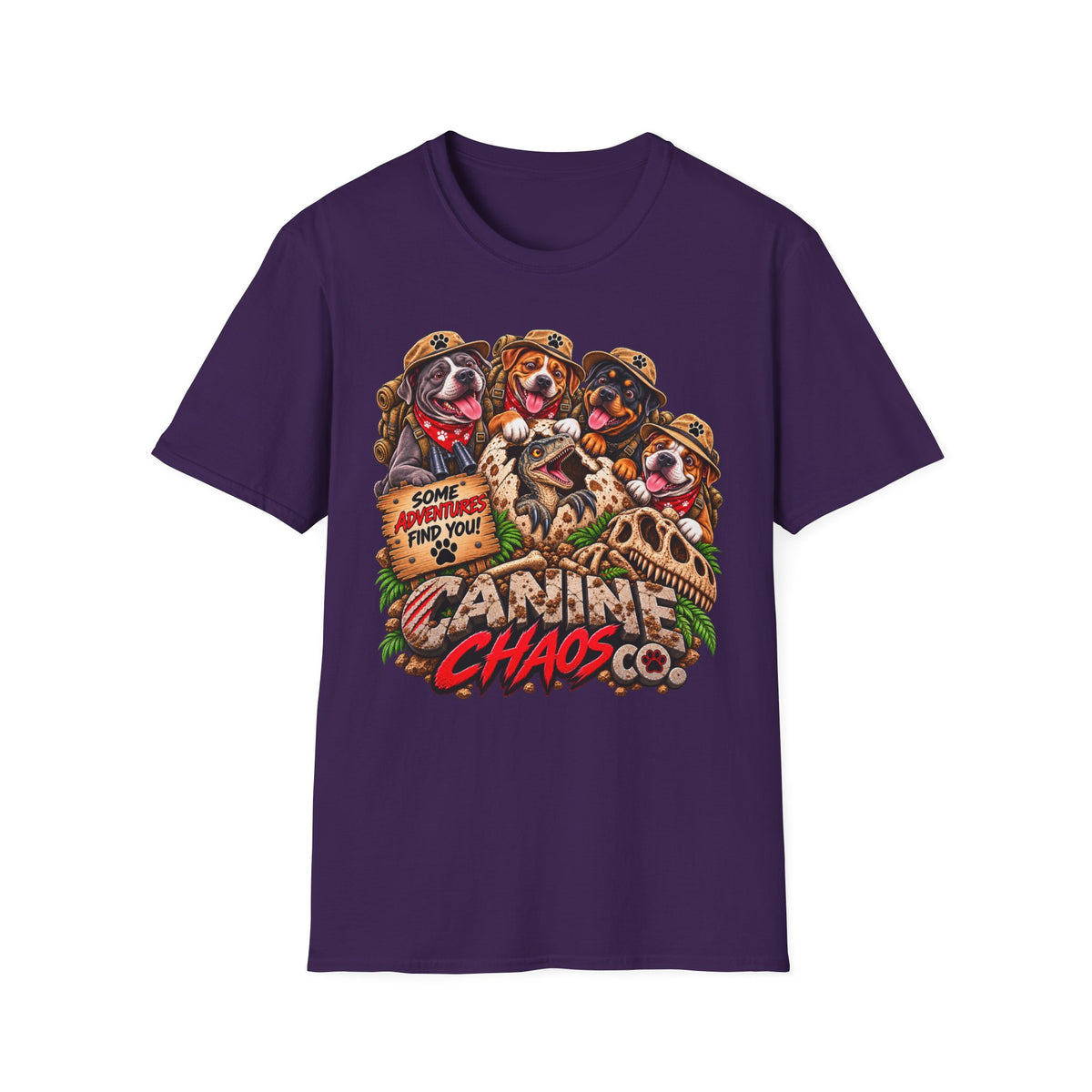 Cairn Chaos Co. Graphic T-Shirt — Cute Cairn Terrier Dog Adventure Design (Somewhere You’ll Find You)