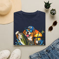 Fishing Dog T-Shirt — 'Reel Chaos' Bass Fishing Graphic Tee