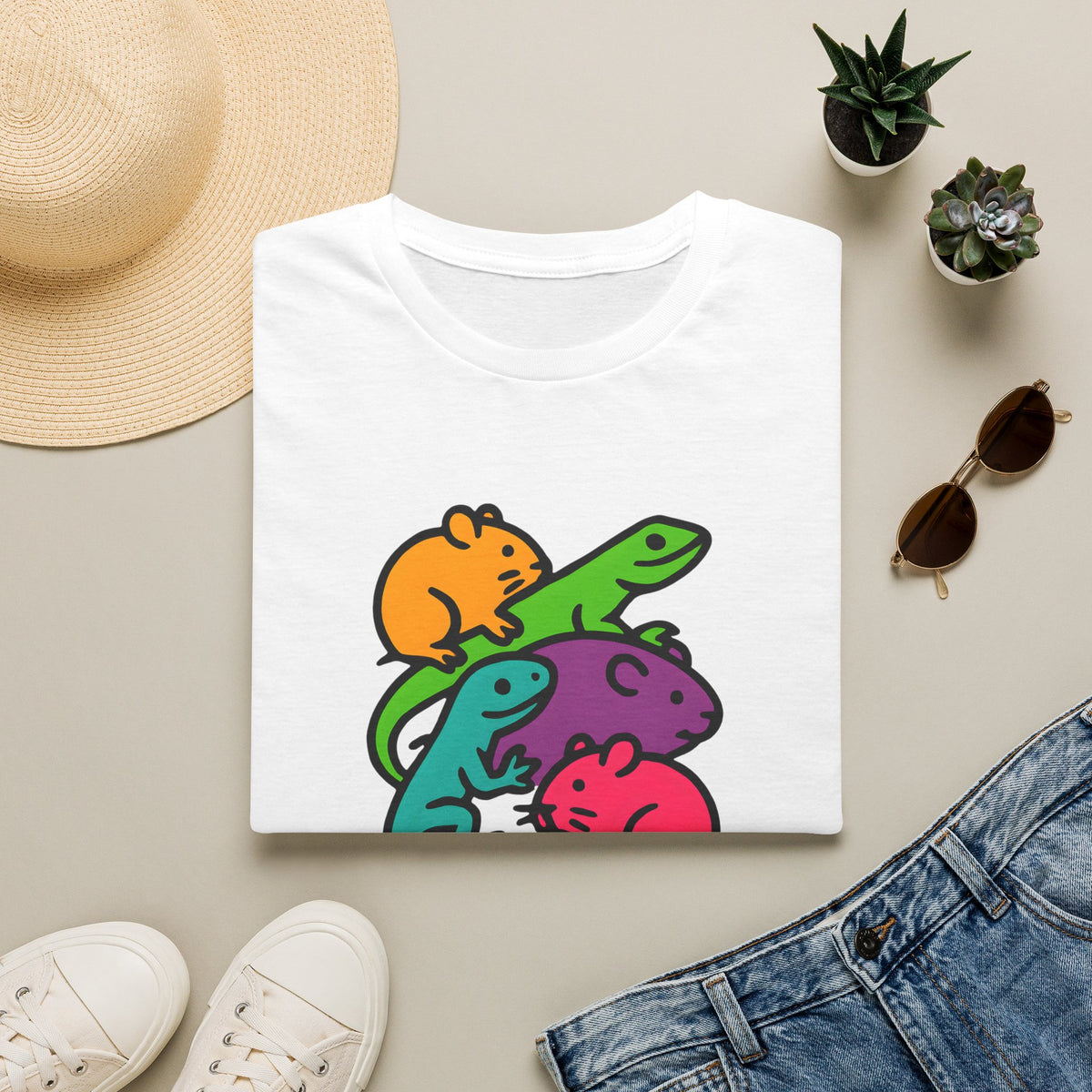 Colorful animal silhouettes T-Shirt