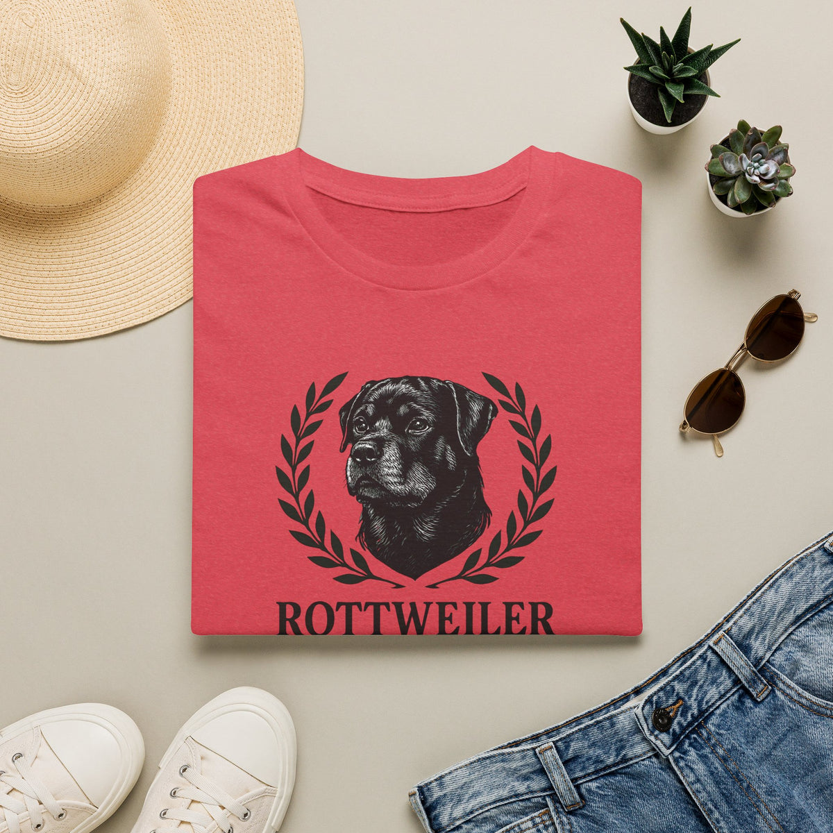Rottweiler Dad Logo T-Shirt
