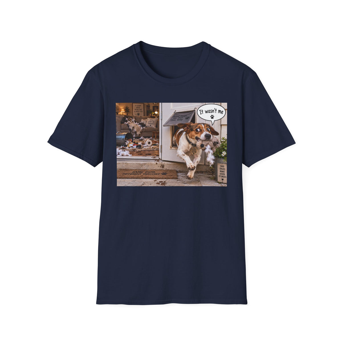 Dog Escape T-Shirt — Funny "It Wasn't Me" Pet Shirt